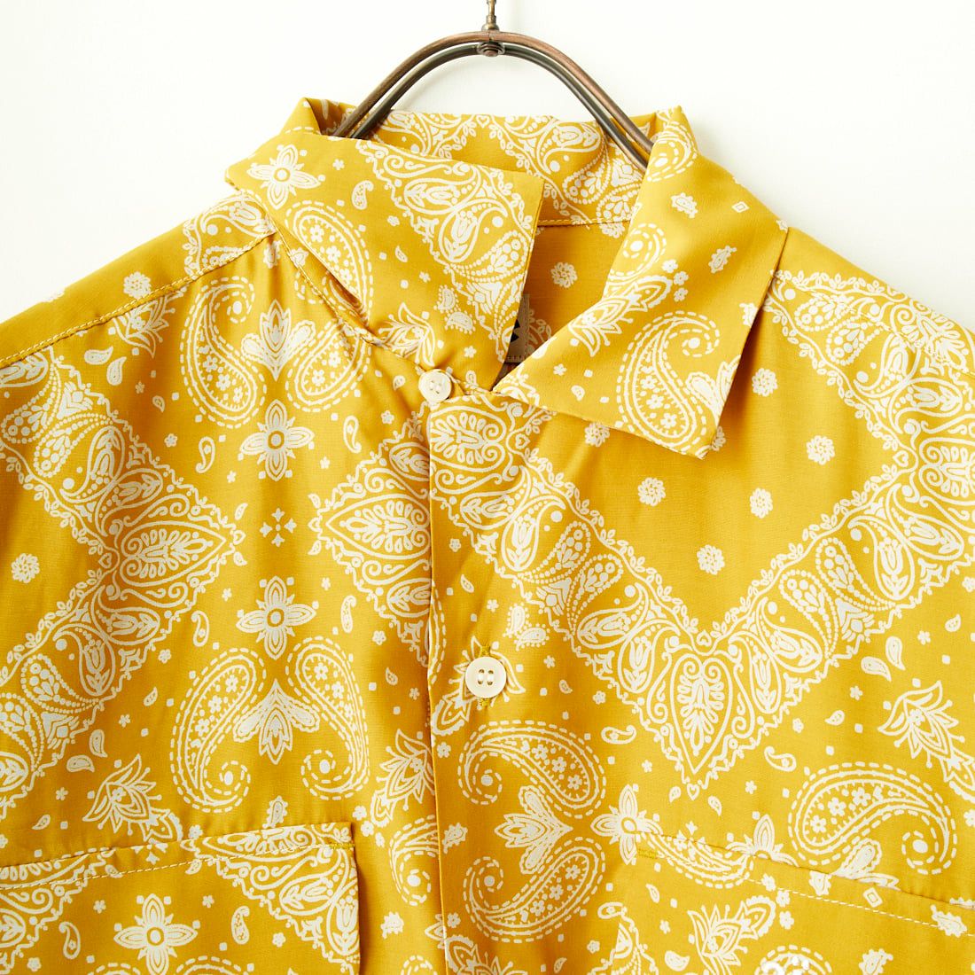 AiE [エーアイイー] ペイズリープリント ZPCシャツ [OT731] BROWN