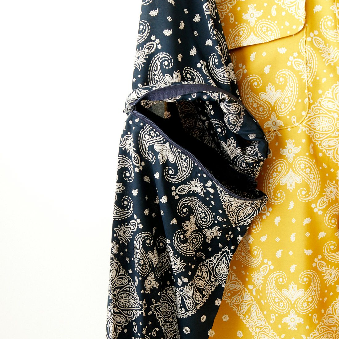 AiE [エーアイイー] ペイズリープリント ZPCシャツ [OT731] BROWN