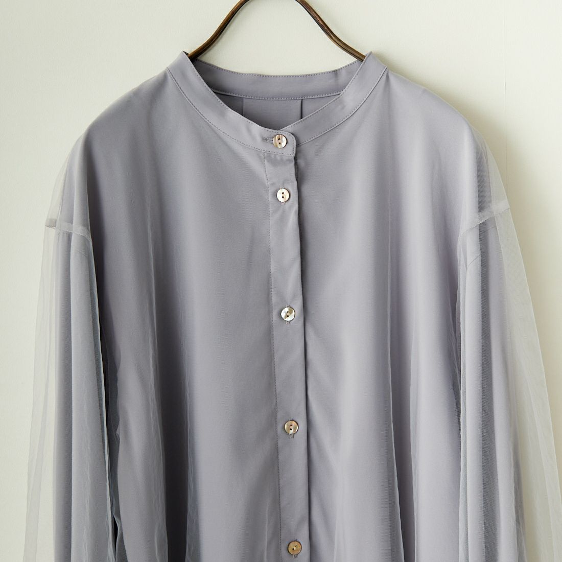 CHIGNON [シニヨン] チュールレイヤーシャツ [1641-011KK] GRAY