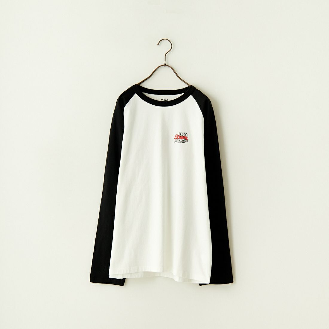 X-girl [エックスガール] ダブルロゴ ベースボールビッグTシャツ [105241011018] WHITE