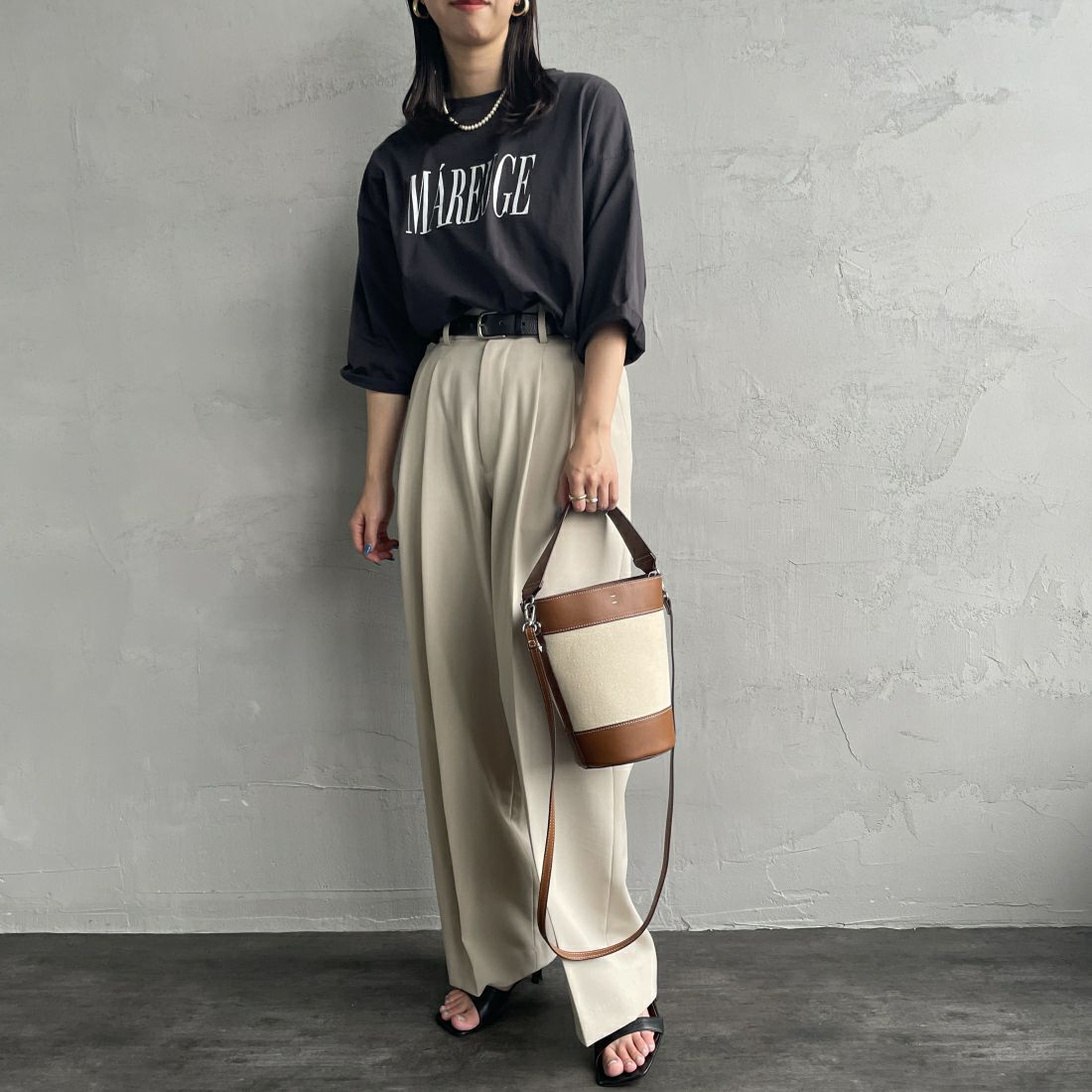 &MyuQ [アンドミューク] LUCIE ミニショルダーバッグ [MCB051] OWHT/CML