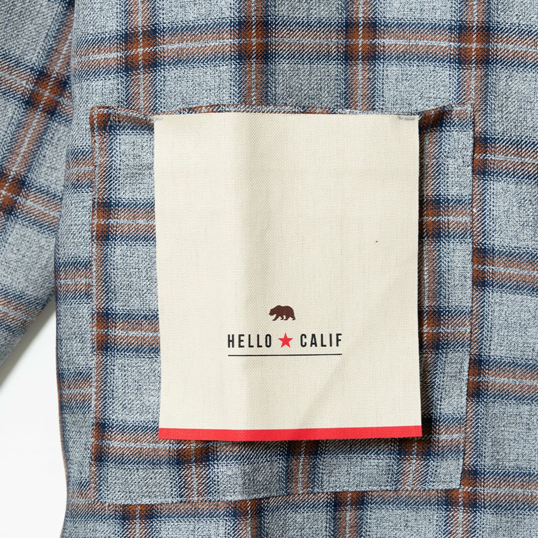 HELLO CALIF [ハローカリフ] チェックシャツジャケット [TH-3725] GREY