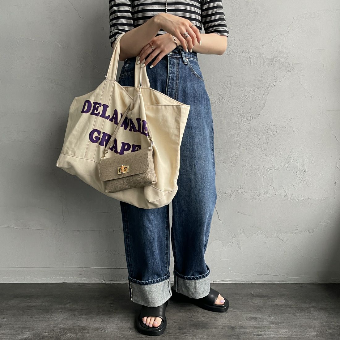 BAGMATI [バグマティ] ダックキャンバス トートバッグ [AN-230626] BEG/DELAWA