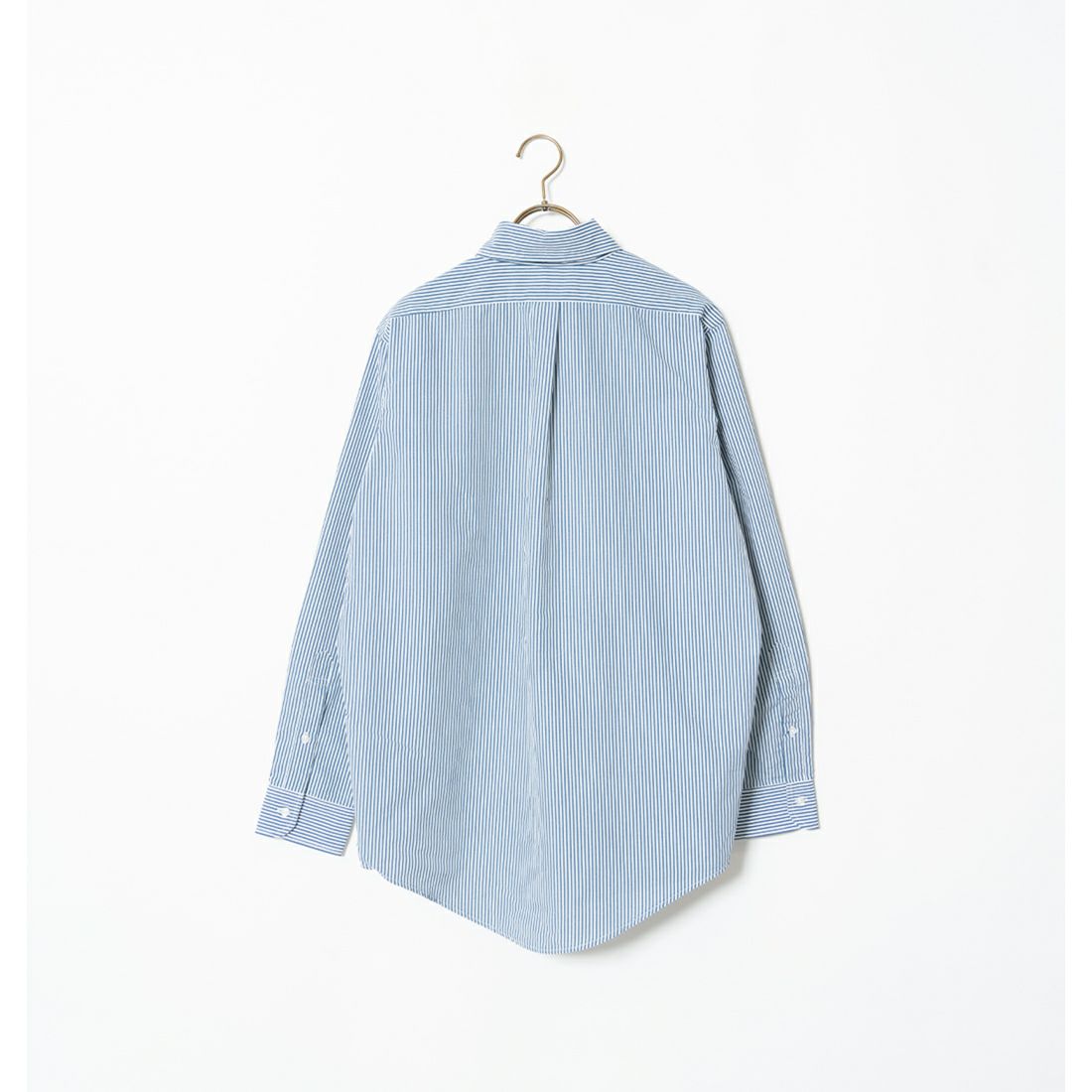 BURLAP OUTFITTER [バーラップ アウトフィッター] ストライプ ボタンダウンシャツ [GNERAL-BD-SHIRT-PRI] WHT/BLU ST