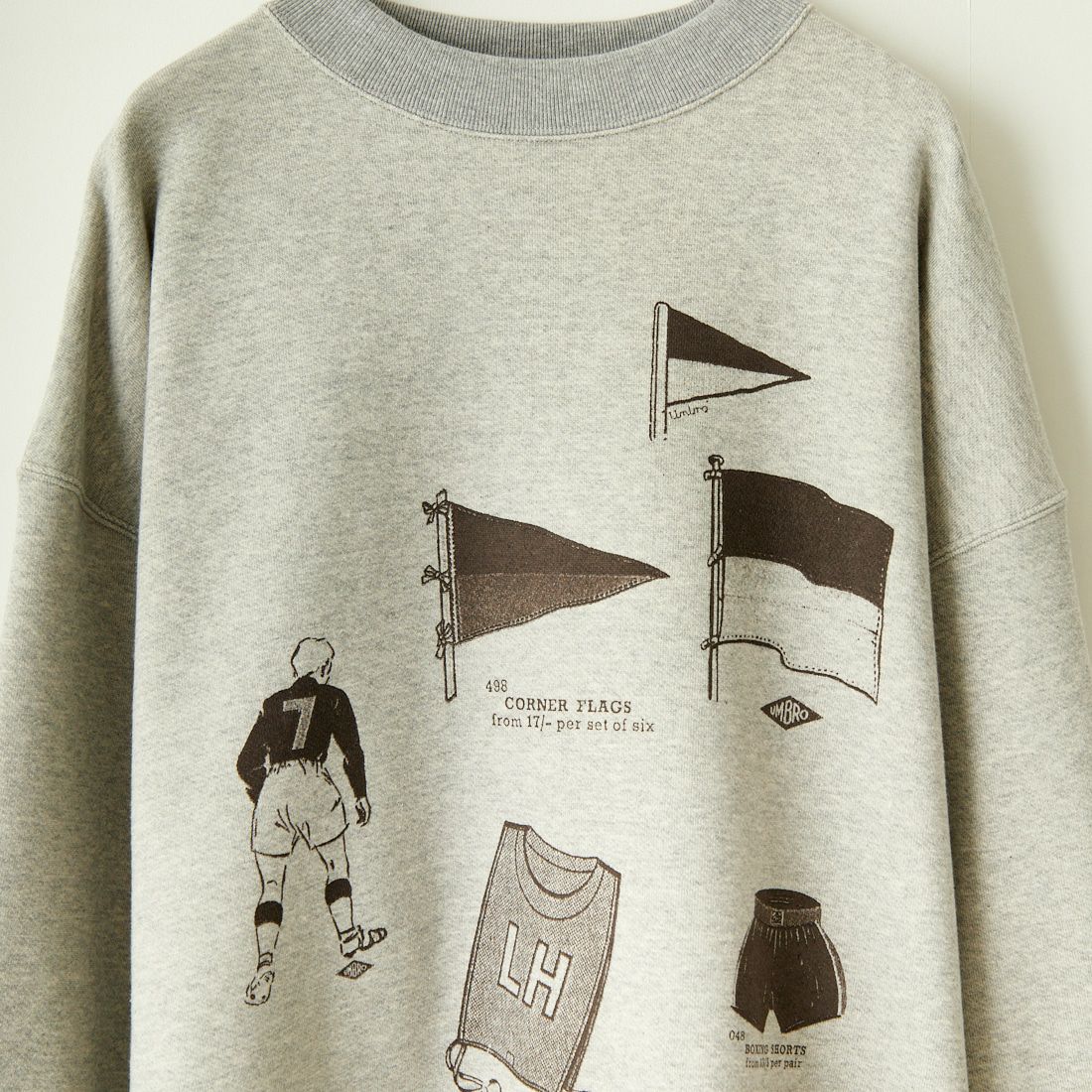 UMBRO HOUSE [アンブロハウス] オールドアーカイブ プリントスウェット [UH0101-M2002C] GREY