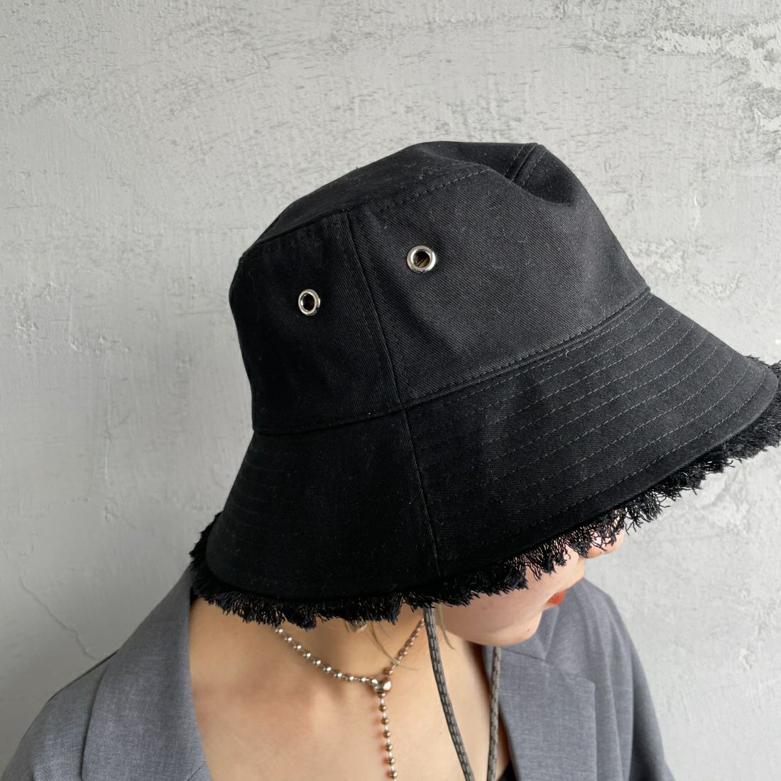 Casselini [キャセリーニ] リバーシブルバケットハット [234-110704] BLACK