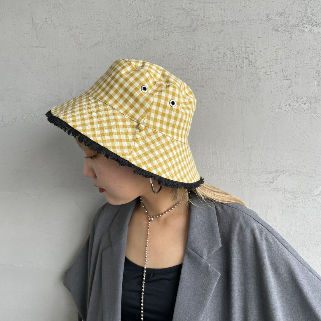 Casselini [キャセリーニ] リバーシブルバケットハット [234-110704] BLACK