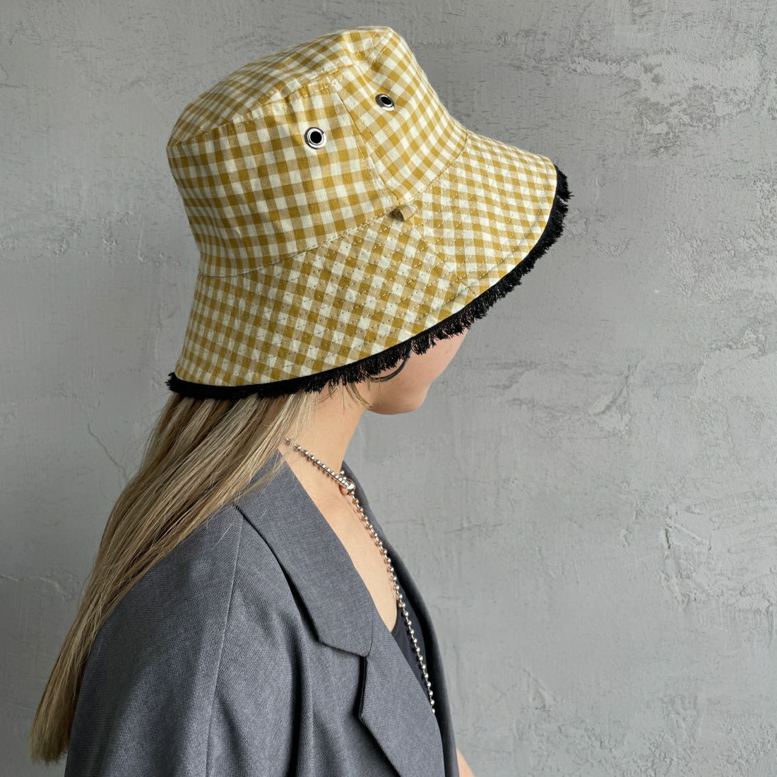 Casselini [キャセリーニ] リバーシブルバケットハット [234-110704] BLACK