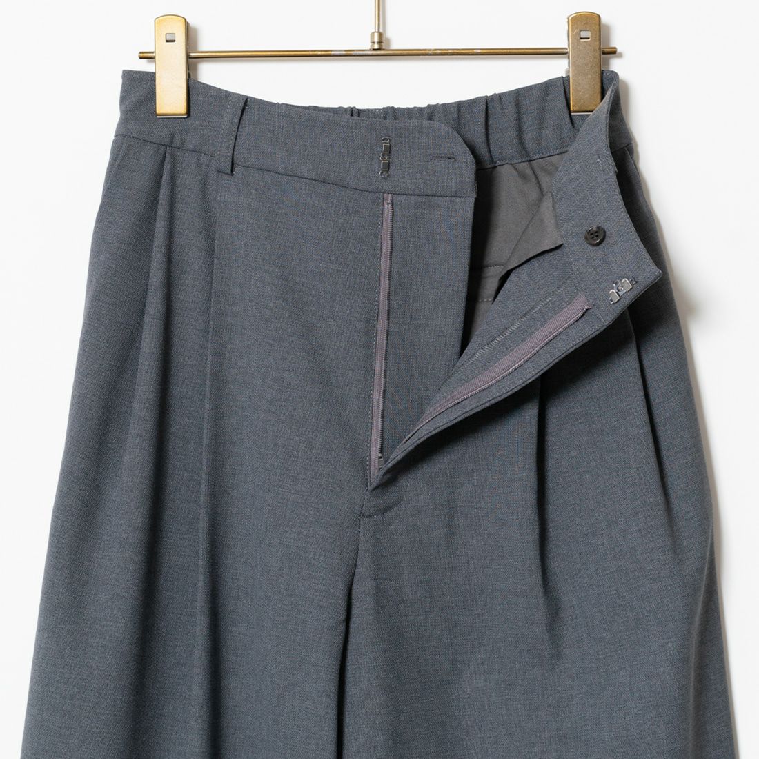 Jeans Factory Clothes [ジーンズファクトリークローズ] タックワイドパンツ [41086002] ﾁｬｺｰﾙ