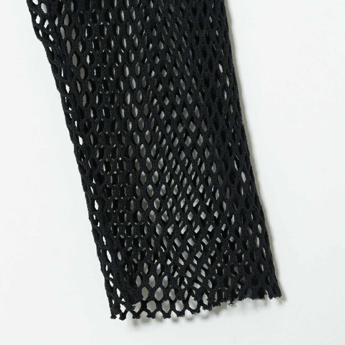 +81 BRANCA [ハチイチブランカ] ビッグメッシュ ロングスリーブTシャツ [81B-24SS-CS19] BLACK
