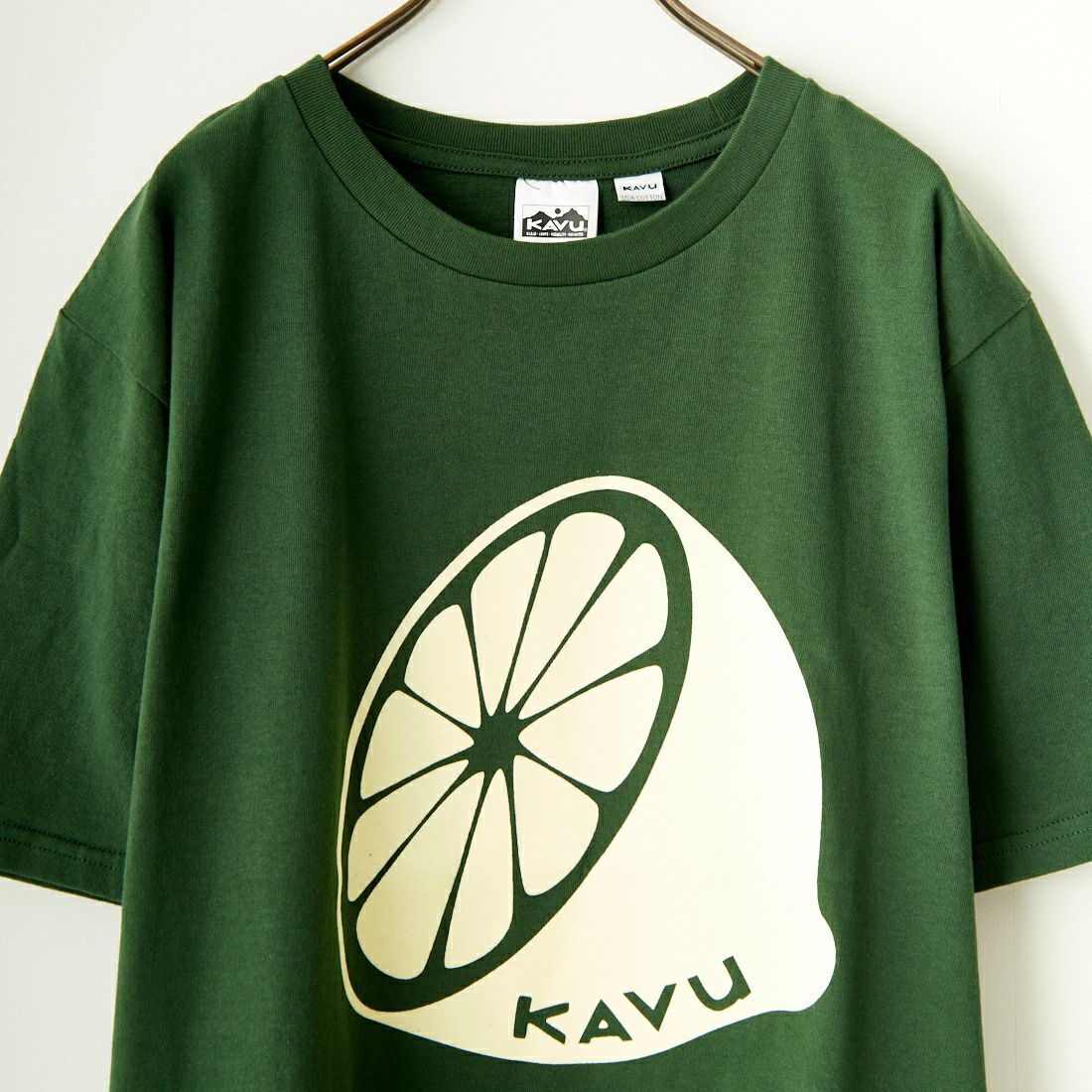 KAVU [カブー] LEMON プリントTシャツ [19821826] GREEN