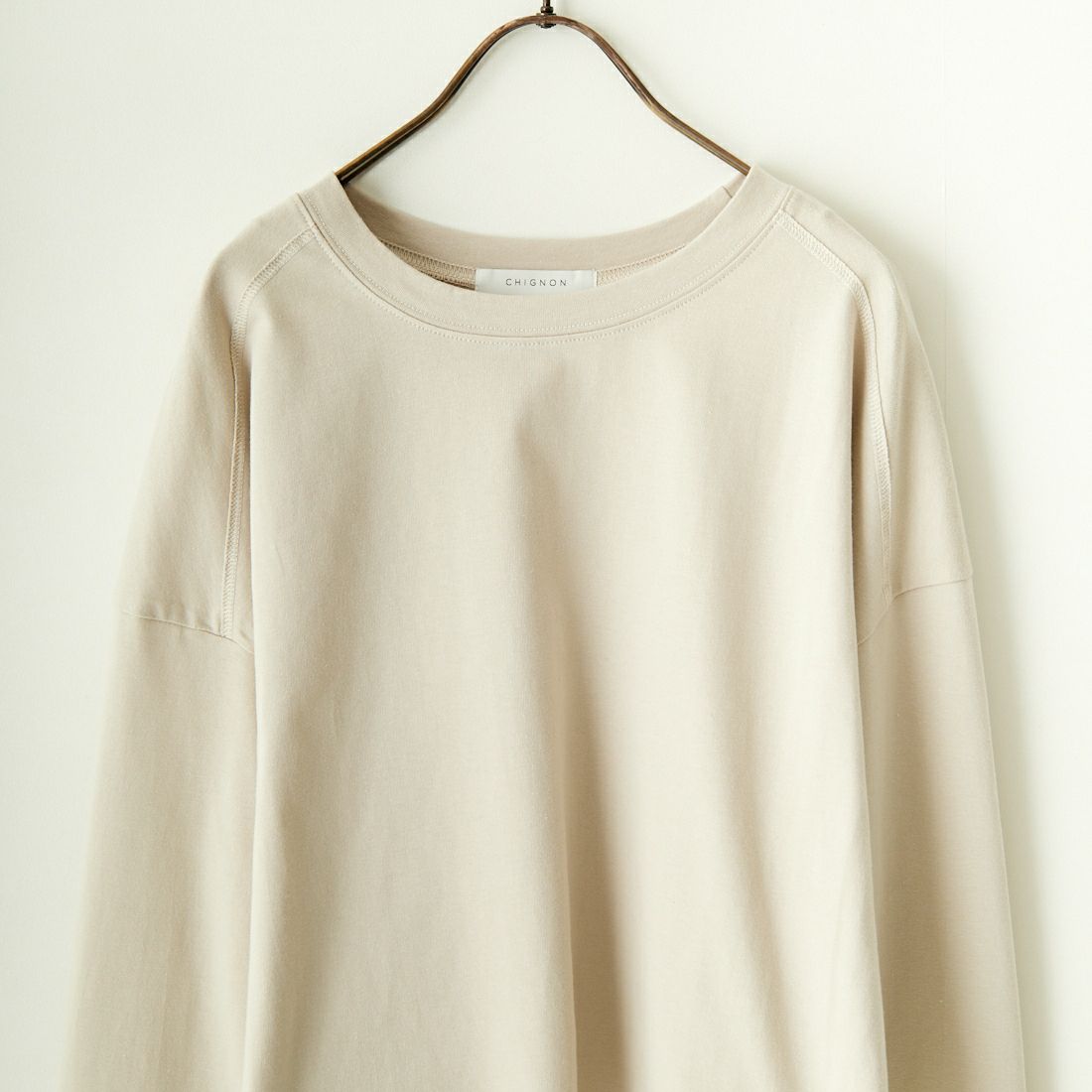 CHIGNON [シニヨン] チュールドッキングカットソー [8741-144KO] BEIGE