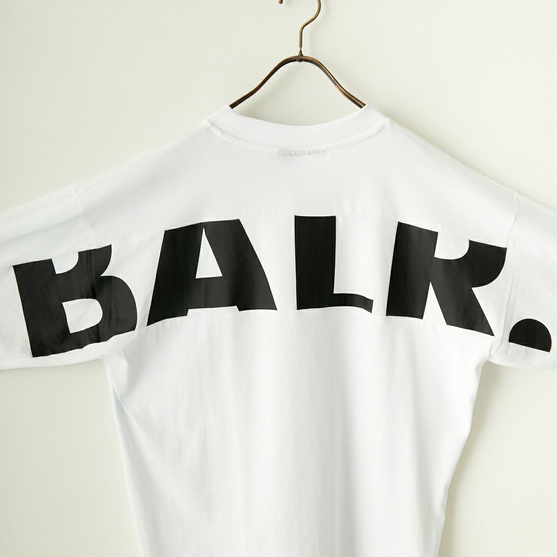 BALR. [ボーラー] GAME DAY ボックスフィット ロングスリーブTシャツ [B11111056] B.WHT/J.BL