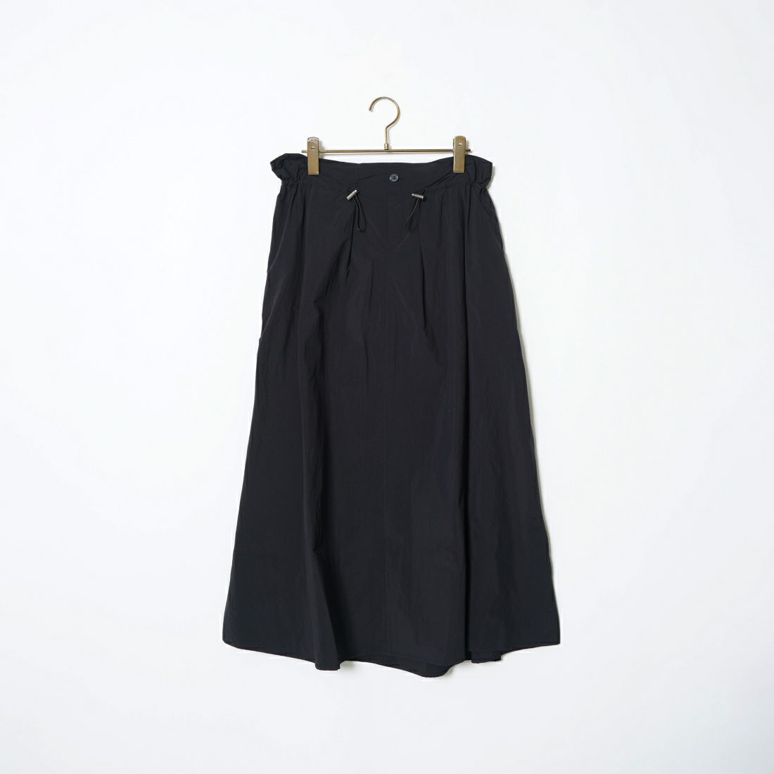 Jeans Factory Clothes [ジーンズファクトリークローズ] ドローコードギャザースカート [21241062] 004 ﾌﾞﾗｯｸ