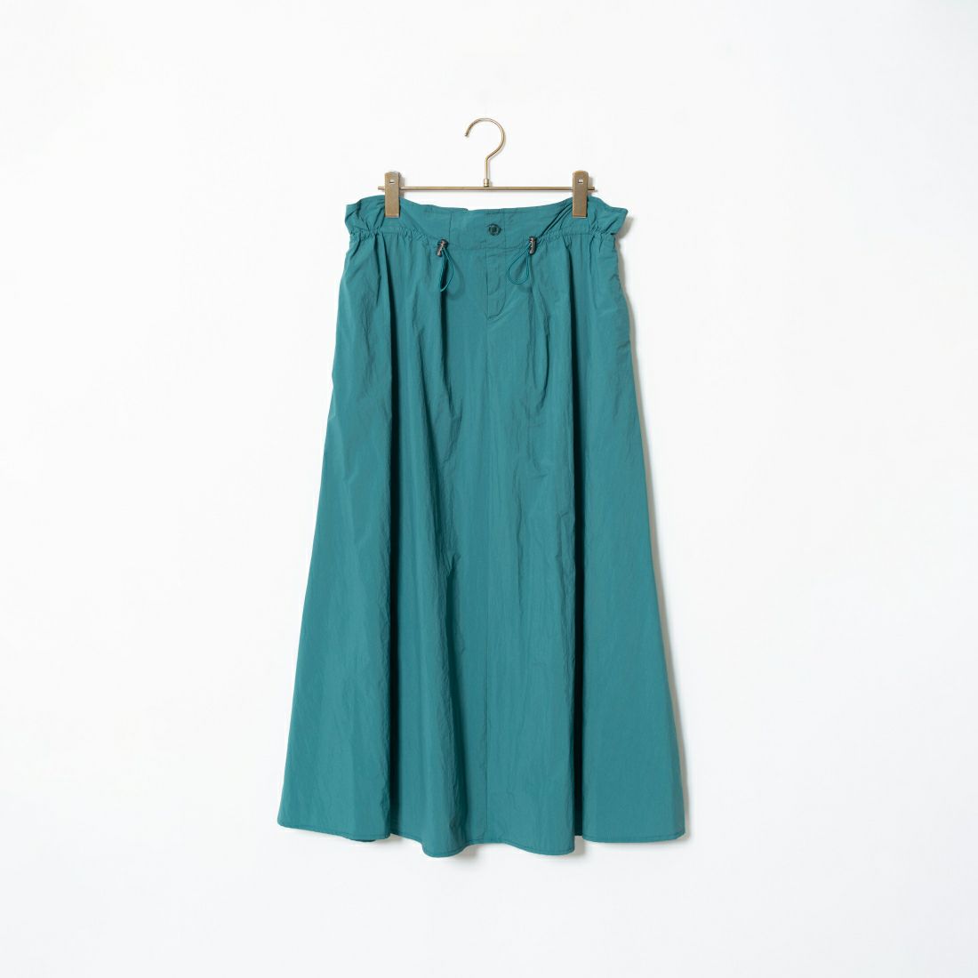 Jeans Factory Clothes [ジーンズファクトリークローズ] ドローコードギャザースカート [21241062] 060 ｸﾞﾘｰﾝ