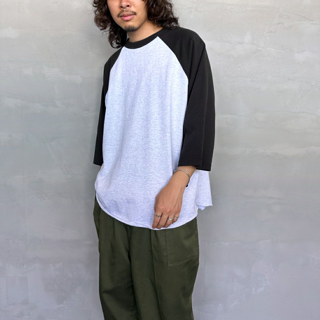 BLACK&&モデル身長：173cm 着用サイズ：L&&