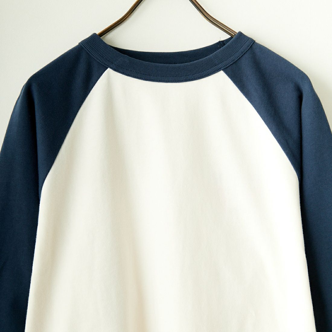Jeans Factory Clothes [ジーンズファクトリークローズ] 20/2 ヘビーウェイトワイドベースボールTシャツ [2421-411IN] NAVY