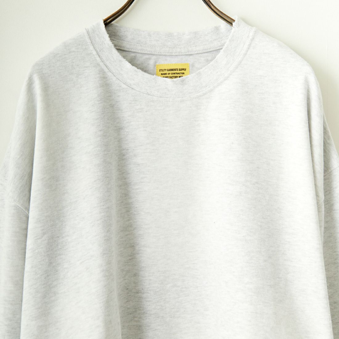 Jeans Factory Clothes [ジーンズファクトリークローズ] サンフェードダメージカットオフTシャツ [2421-410IN] ASH