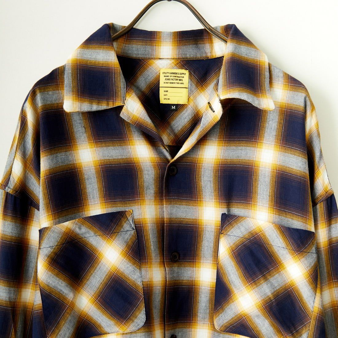 Jeans Factory Clothes [ジーンズファクトリークローズ] オンブレグランジシャツ [JFC-241-015] YEL