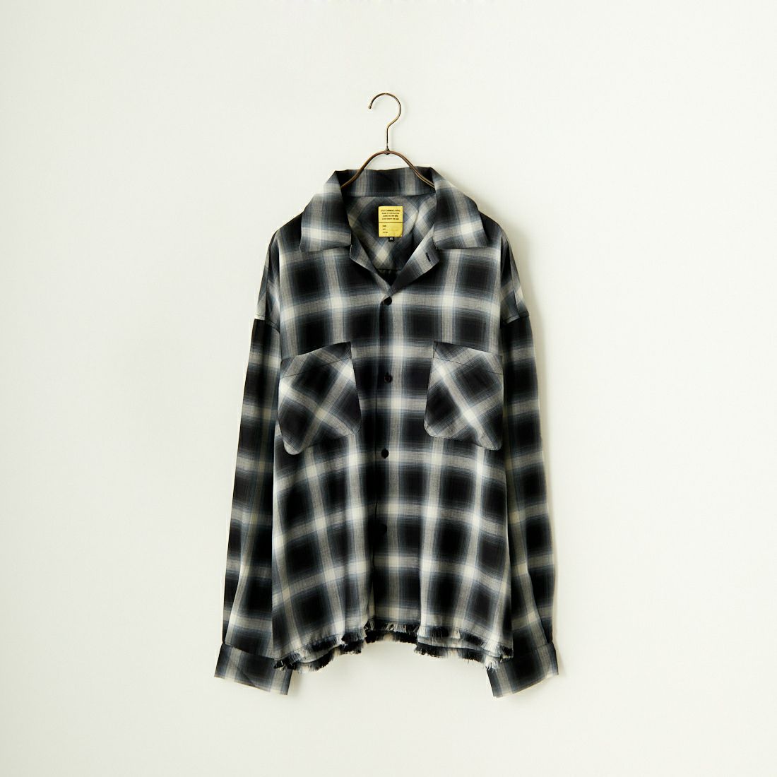 Jeans Factory Clothes [ジーンズファクトリークローズ] オンブレグランジシャツ [JFC-241-015] BLK