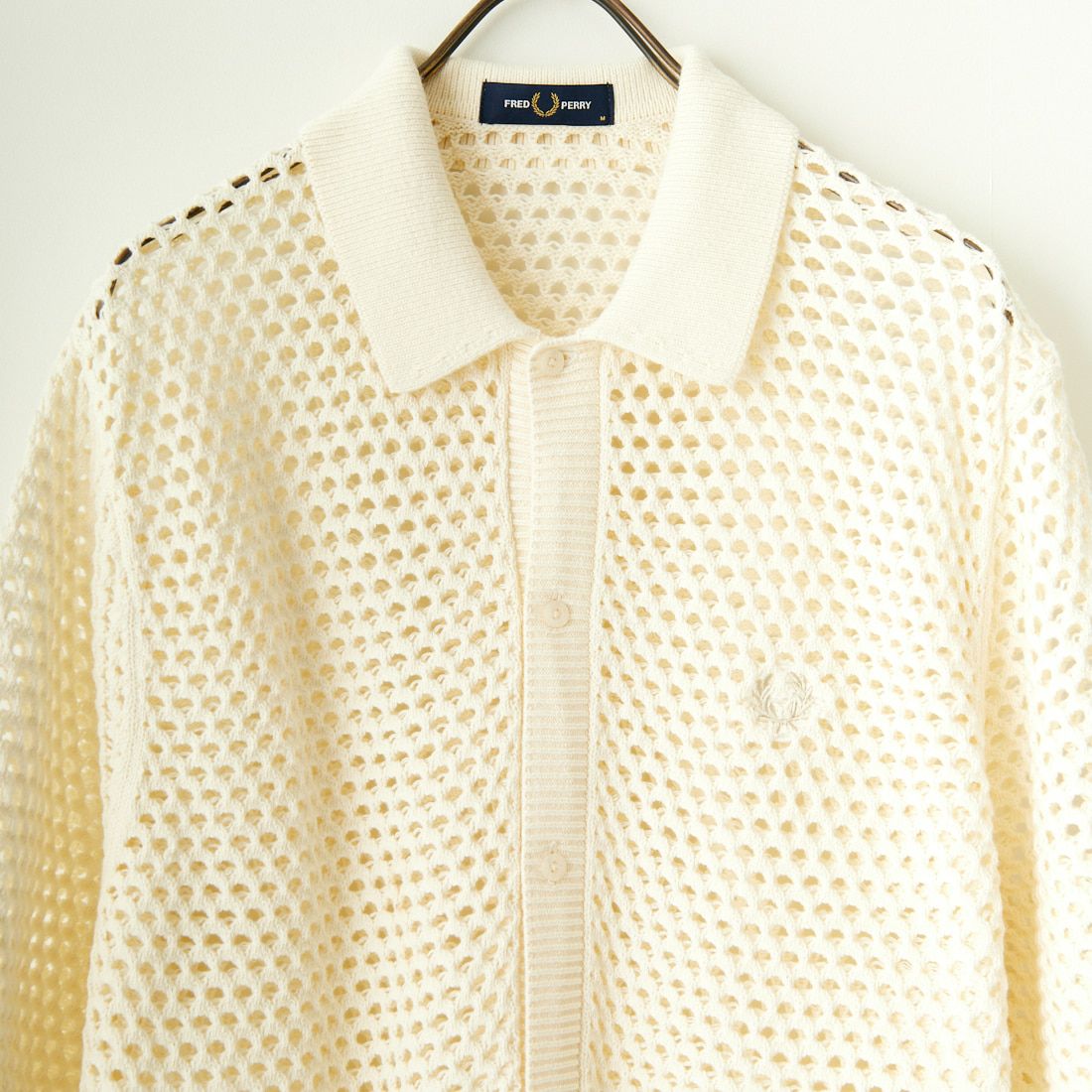 FRED PERRY [フレッドペリー] レースボタン スルーシャツ [K7850] 560 ECRU