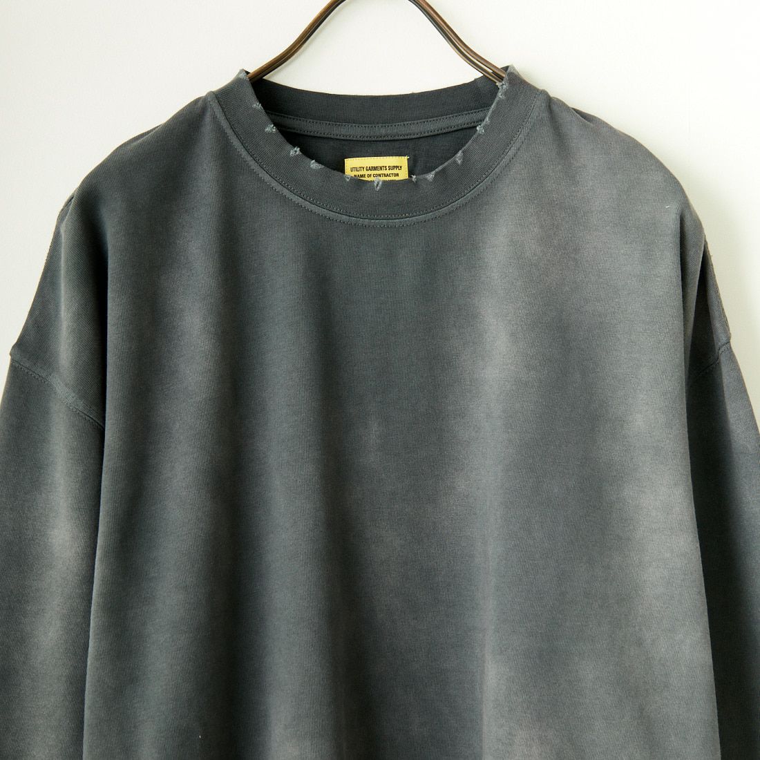 Jeans Factory Clothes [ジーンズファクトリークローズ] サンフェードダメージカットオフTシャツ [2421-410IN] BLACK