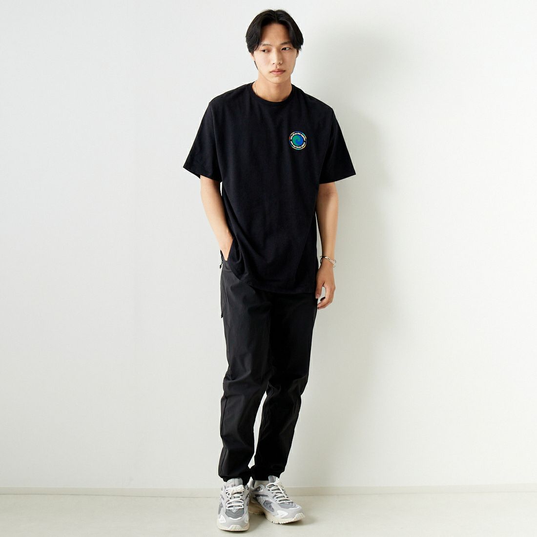 patagonia [パタゴニア] メンズ クアンダリー ジョガーパンツ [55796] BLK &&モデル身長：179cm 着用サイズ：M&&