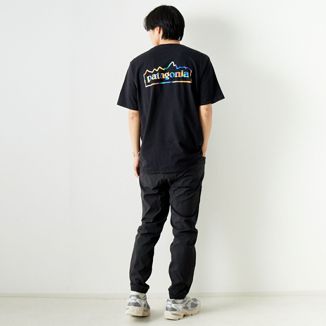 patagonia [パタゴニア] メンズ クアンダリー ジョガーパンツ [55796] BLK &&モデル身長：179cm 着用サイズ：M&&