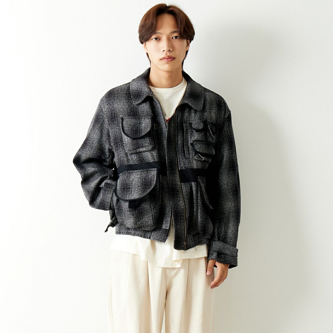BLACK&&モデル身長：179cm 着用サイズ：1&&