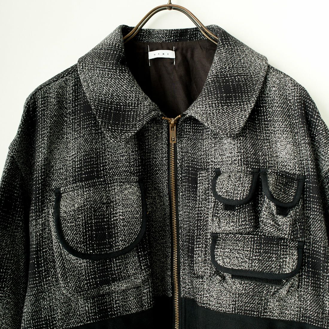 Name. [ネーム] フランネル フォトグラファーズ フライトジャケット [NMJK-008C] BLACK