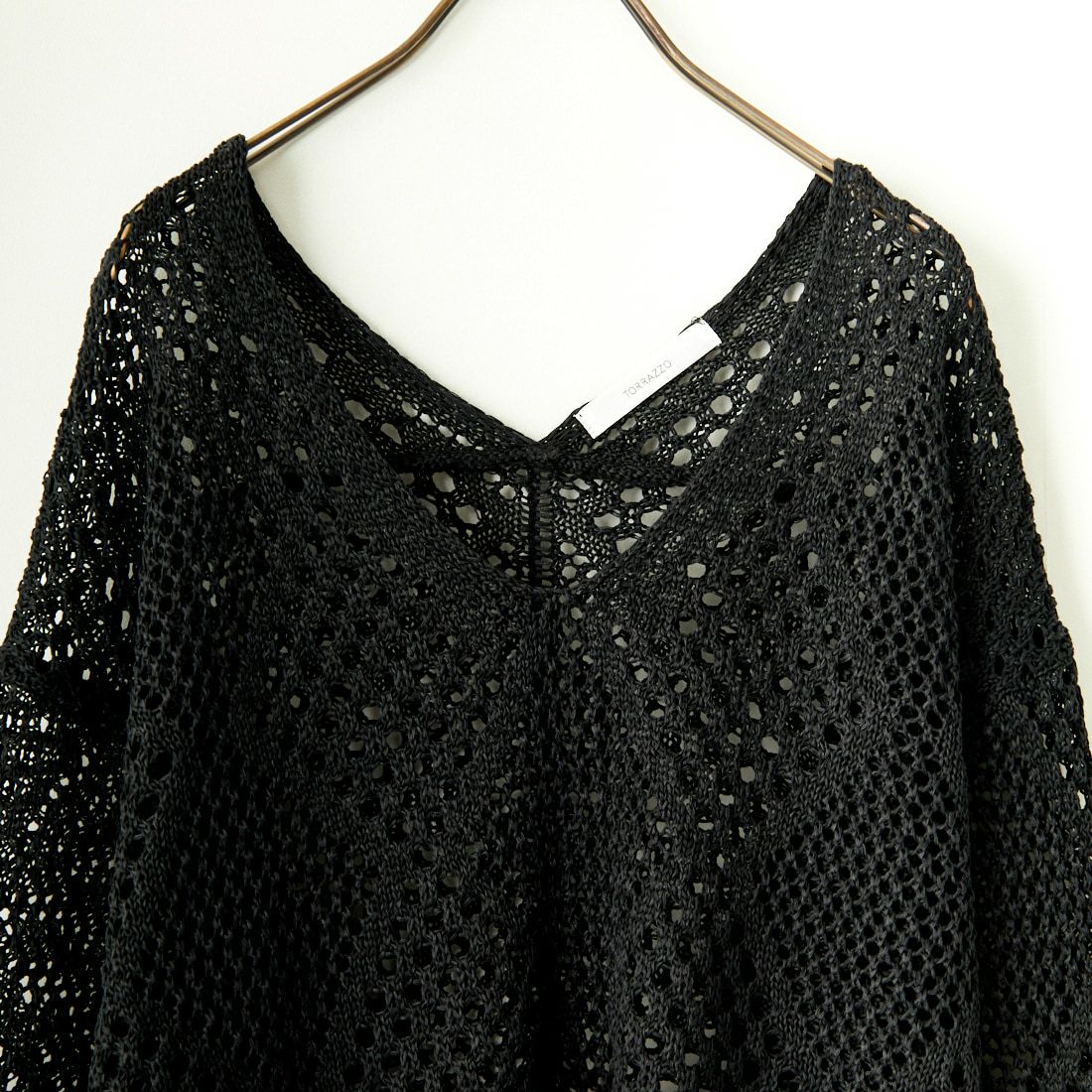 TORRAZZO DONNA [トラッゾドンナ] ギマ加工ニットトップス [6243-500] 19 BLACK