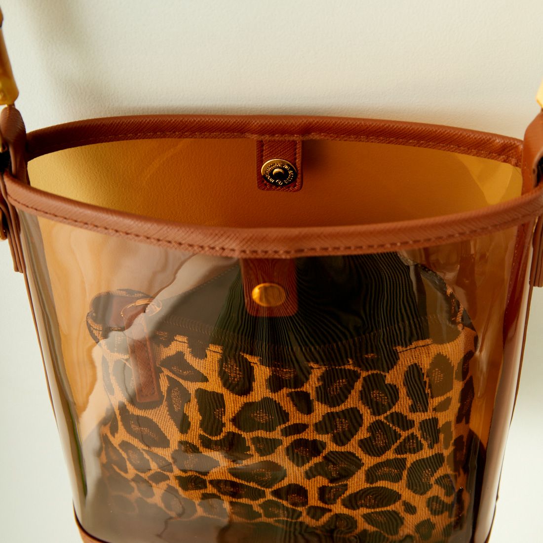 CACHELLIE [カシェリエ] TPU×バンブーハンドル 2WAY バッグ [C8445] BROWN