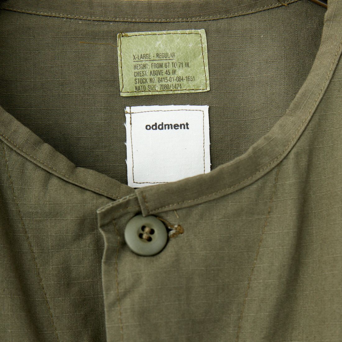 ODDMENT [オッドメント] タクティカルリップストップジャケット [TACTICAL-RIPSTOP-JKT] OLIVE