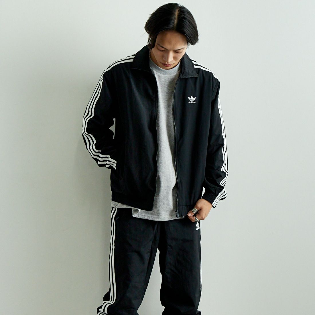 adidas Originals [アディダス オリジナルス] アディカラー ウーブン ファイヤーバードトラックジャケット [JTC68] IT2491 &&モデル身長：179cm 着用サイズ：M&&