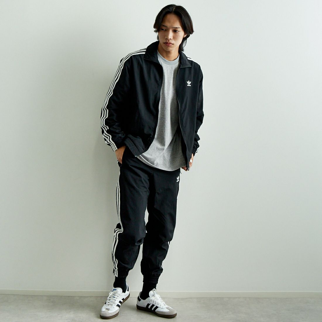 adidas Originals [アディダス オリジナルス] アディカラー ウーブン ファイヤーバードトラックジャケット [JTC68] IT2491 &&モデル身長：179cm 着用サイズ：M&&