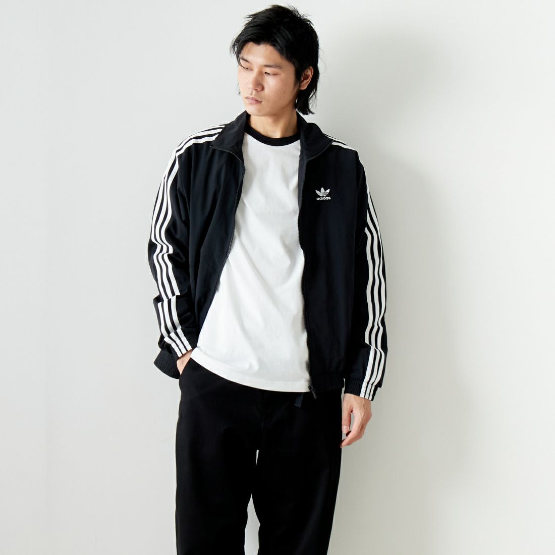 adidas Originals [アディダス オリジナルス] アディカラー ウーブン ファイヤーバードトラックジャケット [JTC68] IT2491 &&モデル身長：182cm 着用サイズ：L&&