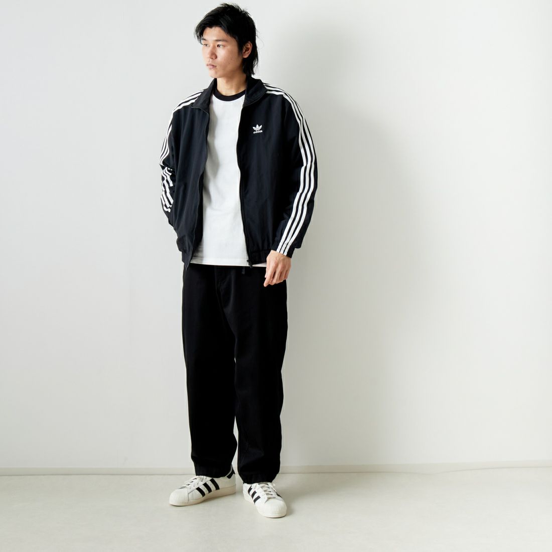 adidas Originals [アディダス オリジナルス] アディカラー ウーブン ファイヤーバードトラックジャケット [JTC68] IT2491 &&モデル身長：182cm 着用サイズ：L&&