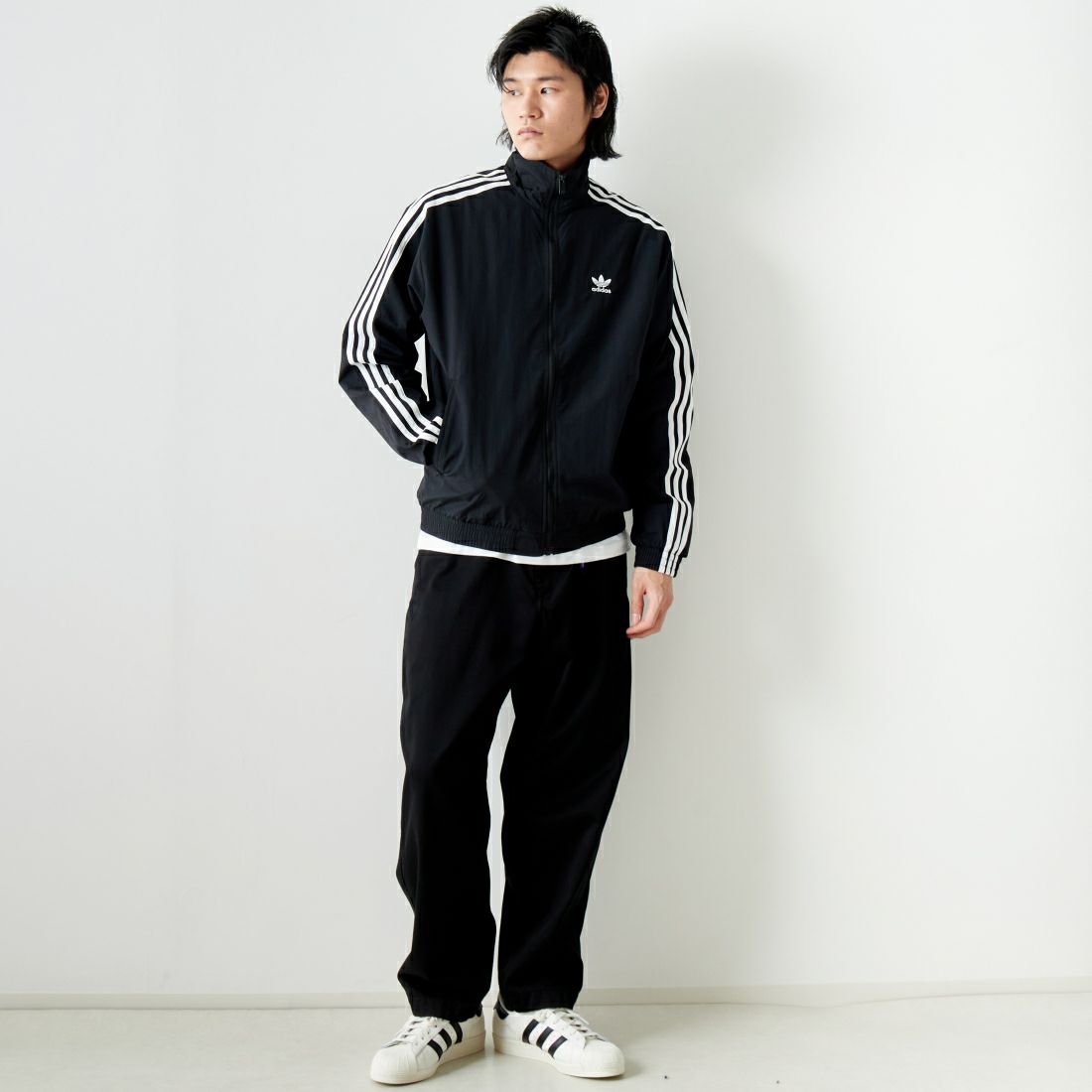 adidas Originals [アディダス オリジナルス] アディカラー ウーブン ファイヤーバードトラックジャケット [JTC68] IT2491 &&モデル身長：182cm 着用サイズ：L&&