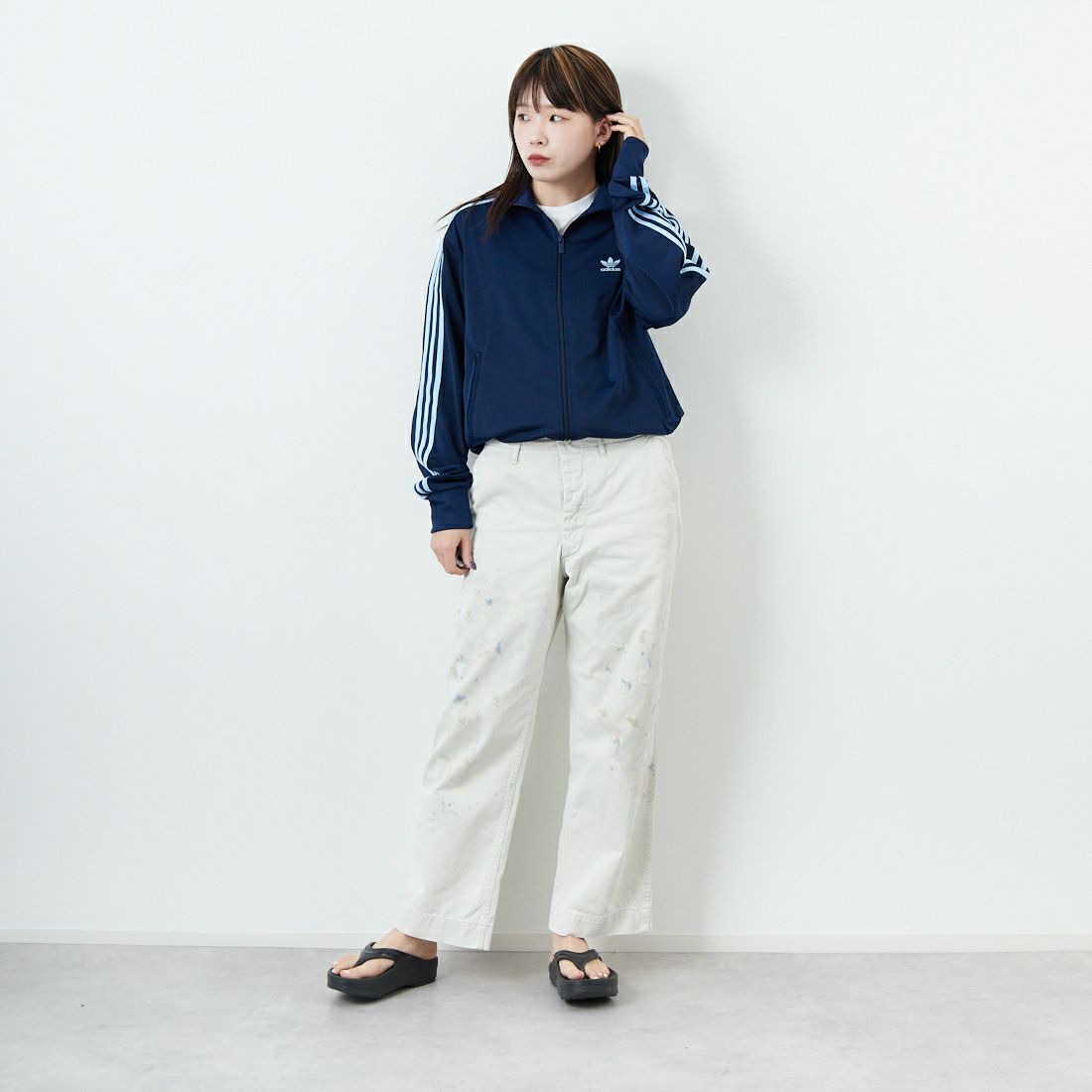 adidas Originals [アディダス オリジナルス] アディカラークラシックス ファイヤーバードトラックジャケット [FWE48] JP2544 &&モデル身長：160cm 着用サイズ：S&&