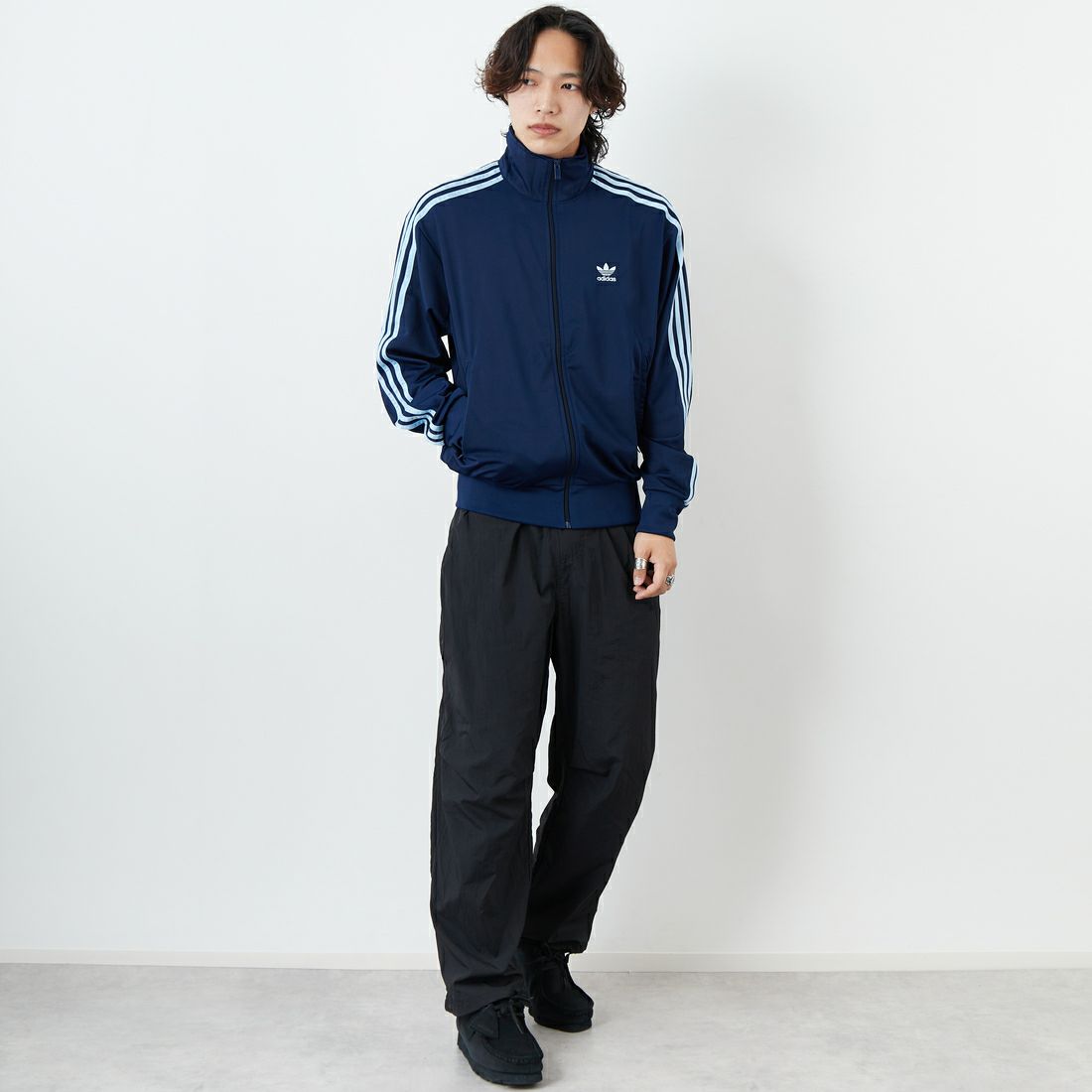 adidas Originals [アディダス オリジナルス] アディカラークラシックス ファイヤーバードトラックジャケット [FWE48] JP2544 &&モデル身長：179cm 着用サイズ：M&&