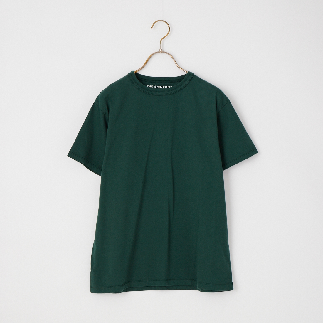 THE SHINZONE [ザ シンゾーン] コットンパックTシャツ [20SMSCU66] 85 W/BORDE &&モデル身長：163cm 着用サイズ：F0&&