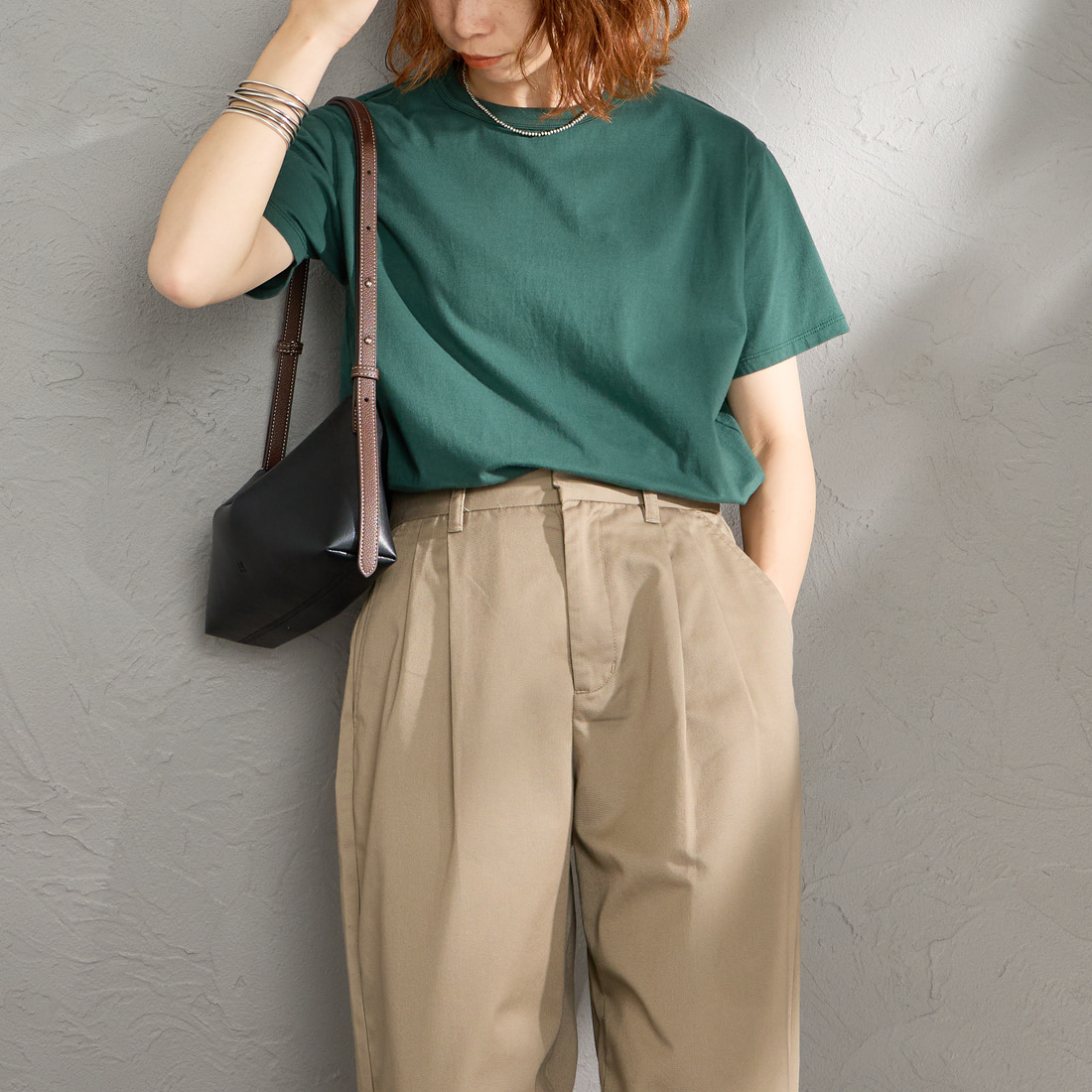 THE SHINZONE [ザ シンゾーン] コットンパックTシャツ [20SMSCU66] 85 W/BORDE