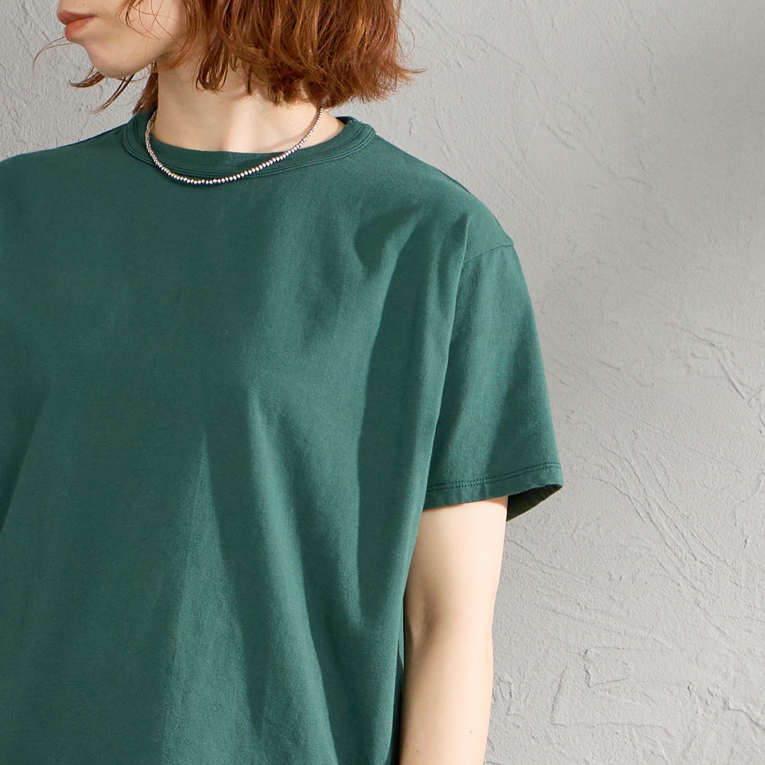 THE SHINZONE [ザ シンゾーン] コットンパックTシャツ [20SMSCU66] 00 MULTI &&モデル身長：163cm 着用サイズ：F0&&