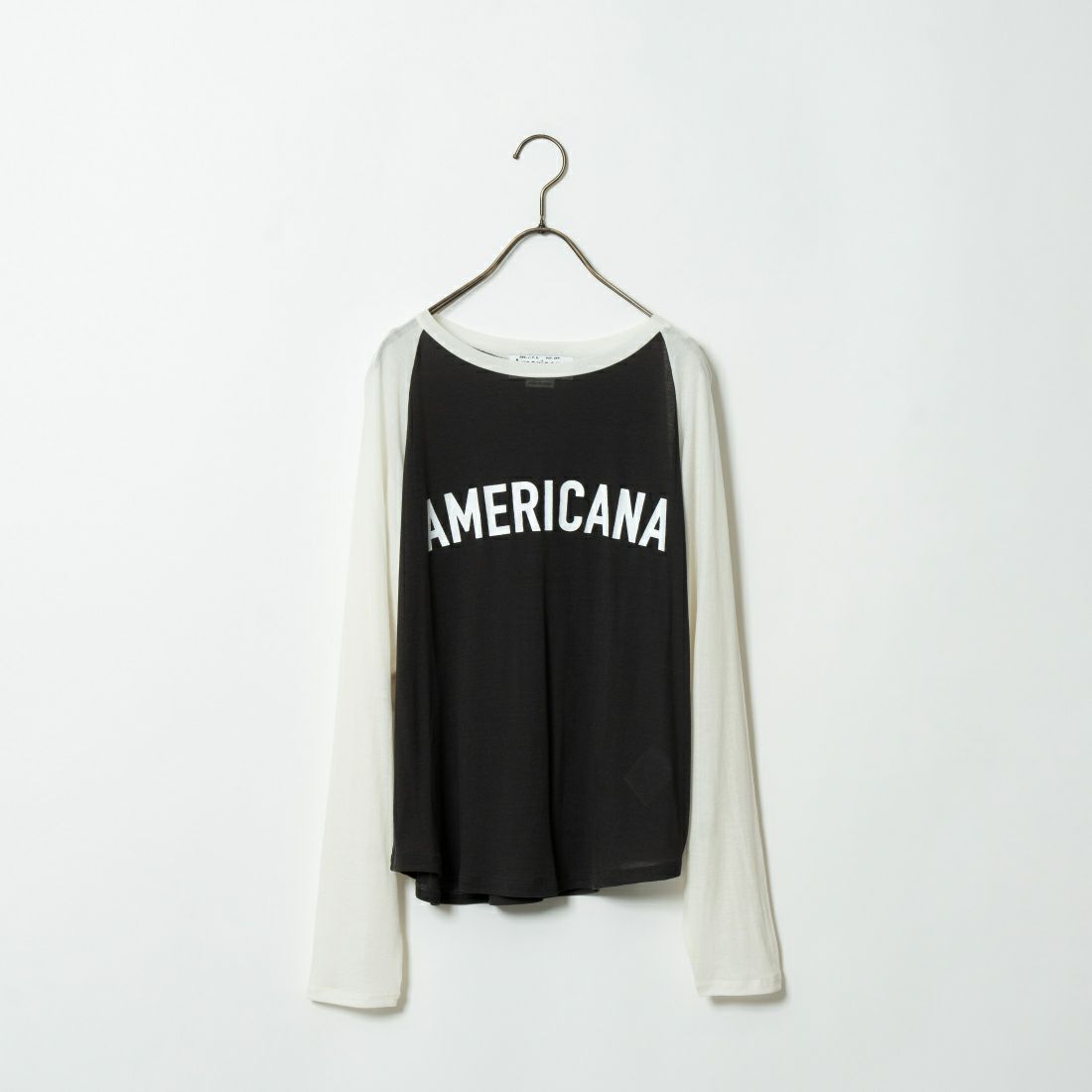 Americana [アメリカーナ] ラグランスリーブ ベースボールTシャツ [BRF-M-709A] ｽﾐｸﾛ