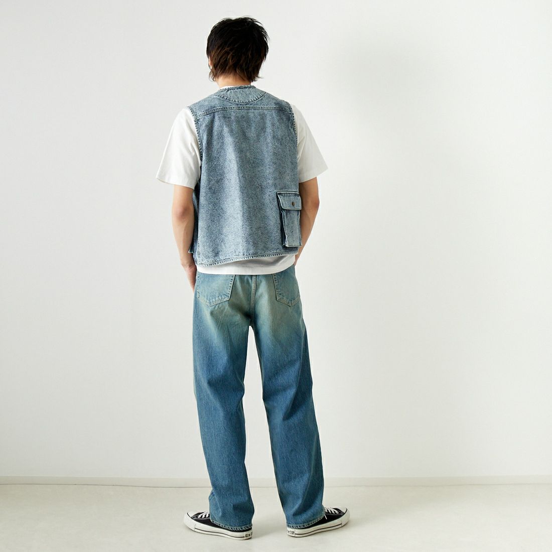 WOOLRICH [ウールリッチ] コーデュラダックベスト [WJVE0018] IB &&モデル身長：182cm 着用サイズ：M&&