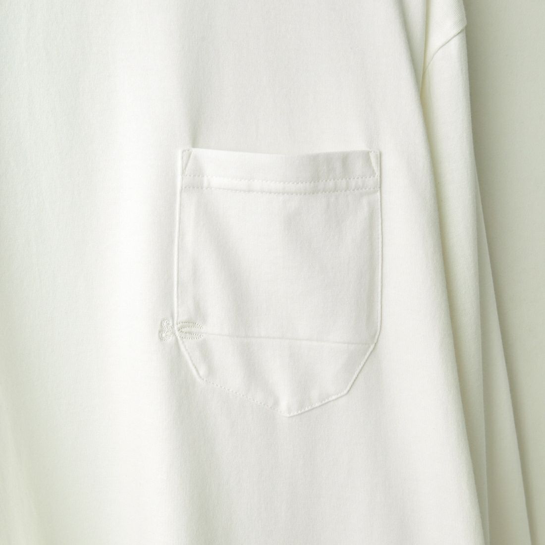DENHAM [デンハム] 7ポケット ロングスリーブTシャツ [7-POCKET-LS-TEE] WHITE