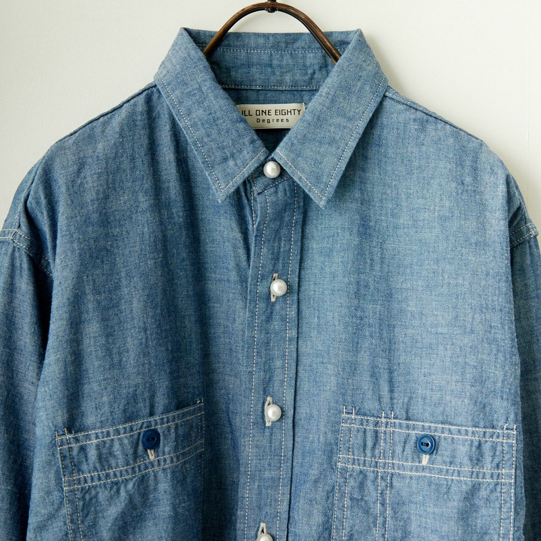 ILL ONE EIGHTY [イル ワンエイティ] シャンブレーシャツ [ILL241-41] BLUE