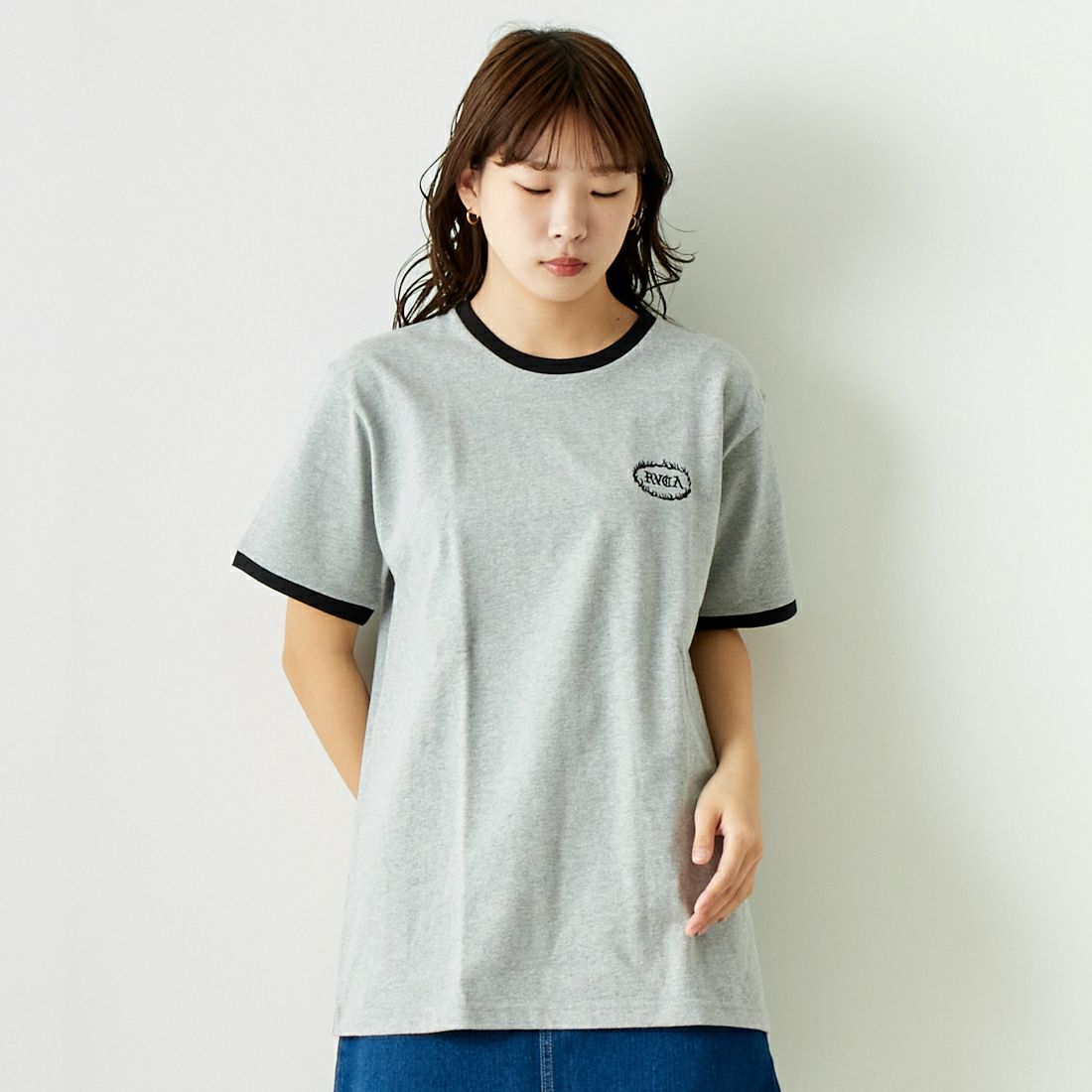 RVCA [ルーカ] ファイヤーブランド リンガーTシャツ [BE041-236]