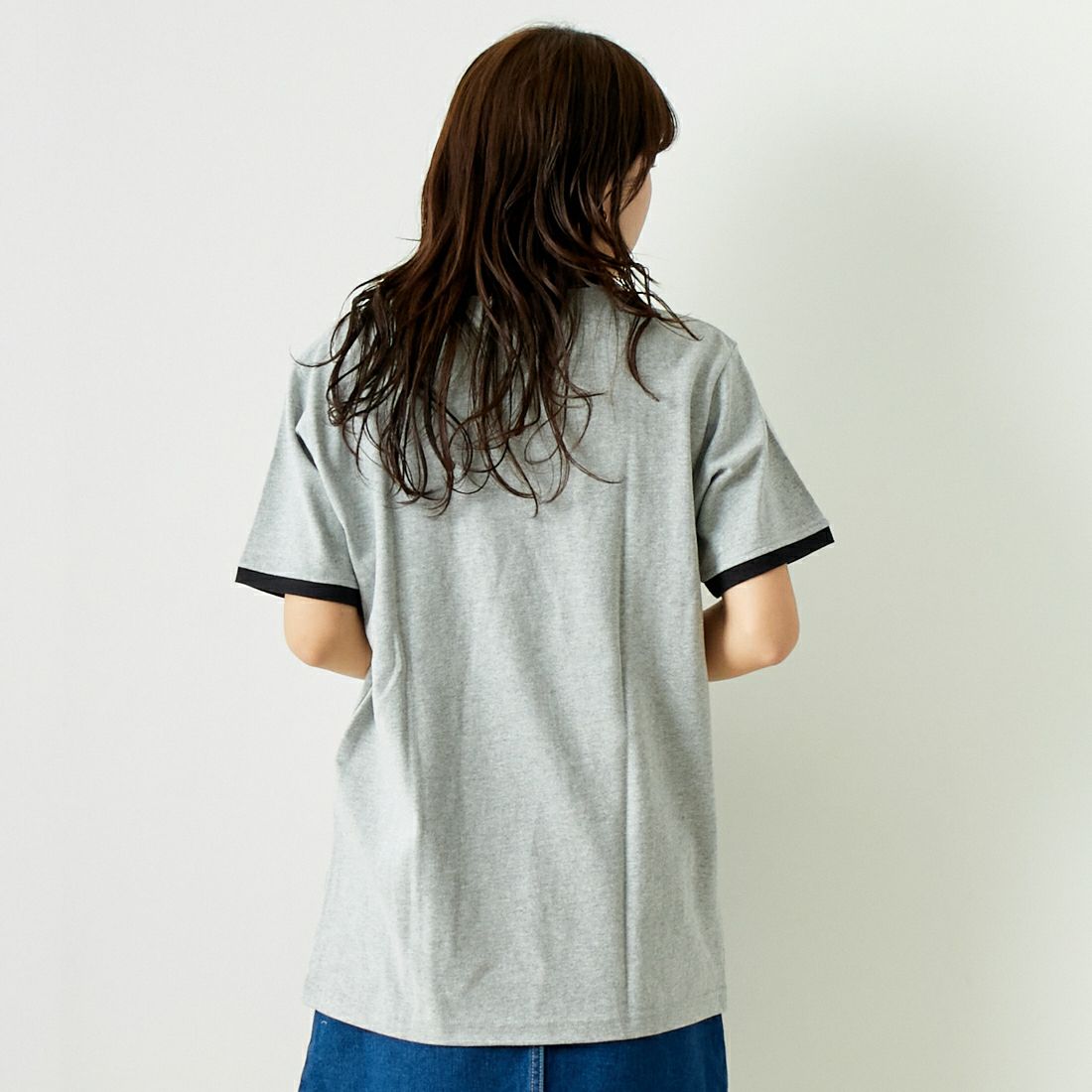 RVCA [ルーカ] ファイヤーブランド リンガーTシャツ [BE041-236] ATH &&モデル身長：167cm 着用サイズ：S&&