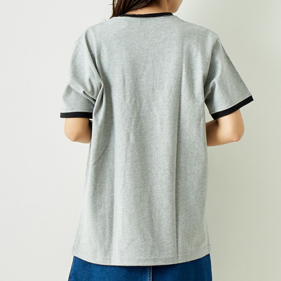 RVCA [ルーカ] ファイヤーブランド リンガーTシャツ [BE041-236] ATH &&モデル身長：167cm 着用サイズ：S&&